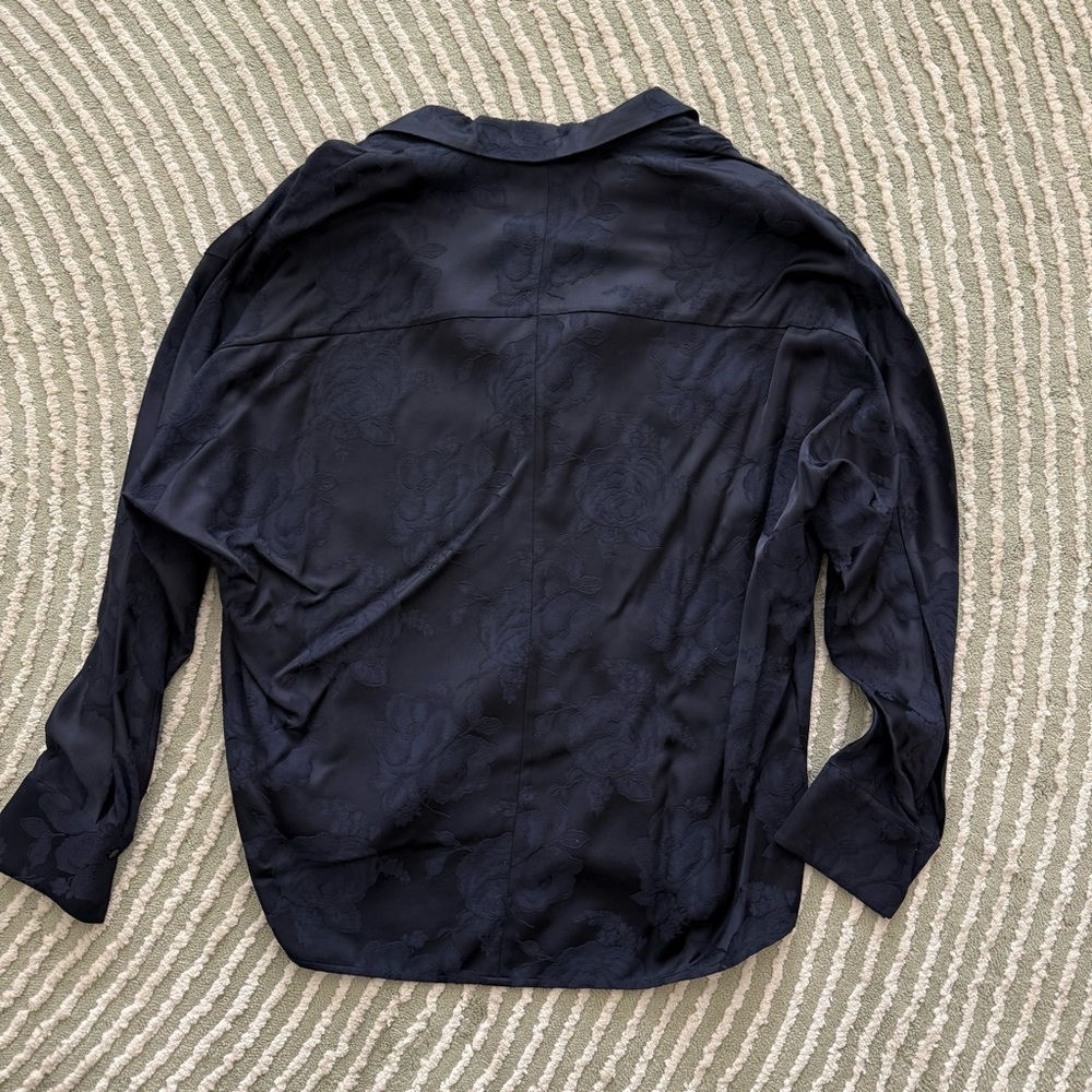 Vince Floral Jacquard Top NWT - Picture 4 of 8